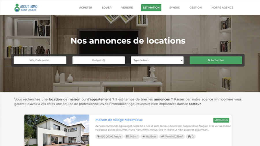 Site vitrine + Logiciel